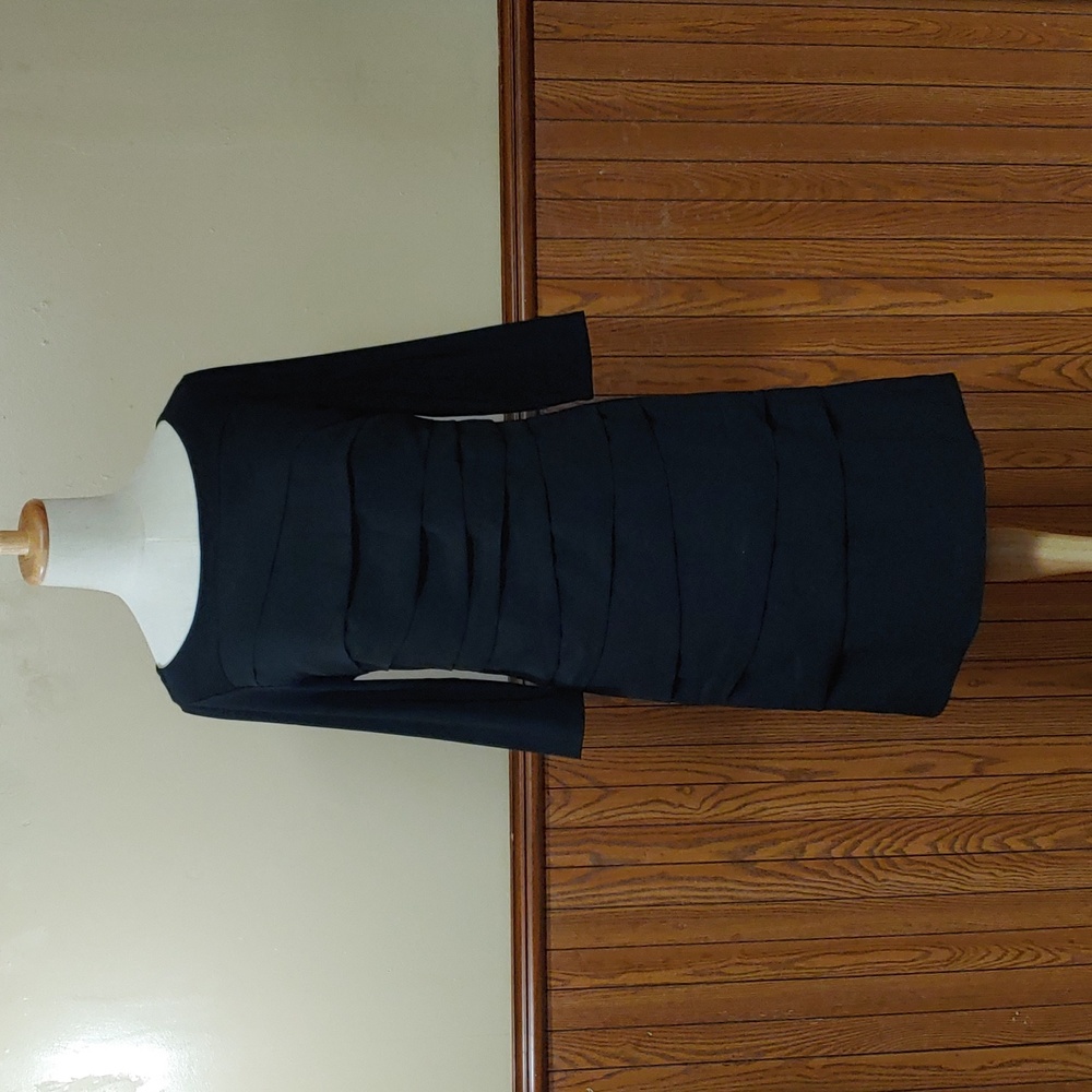 White House Black Market Sheer Tiered Front Dress S - Picture 1 of 14